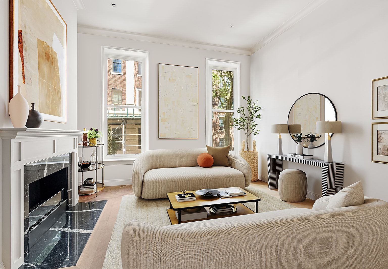 NYC living room listing photo